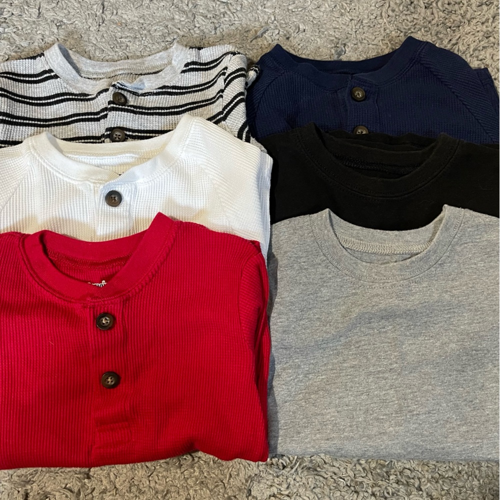 Toddler Boy Long-Sleeve Shirt Bundle - 3T